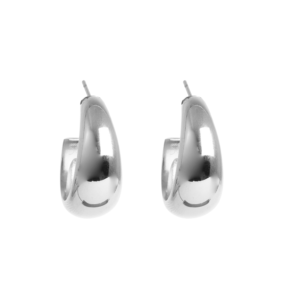 Øreringer 24 mm, Steel S