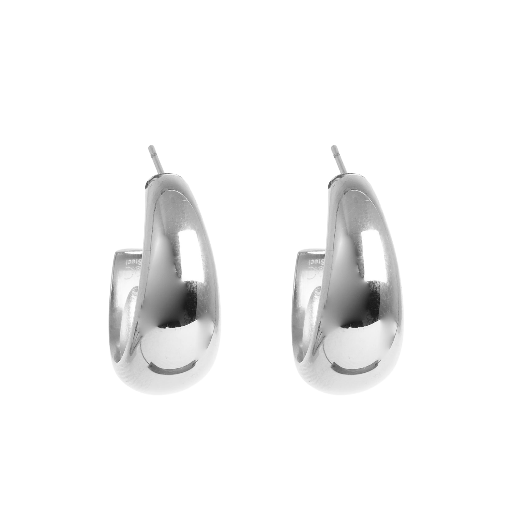 Øreringer 24 mm, Steel S