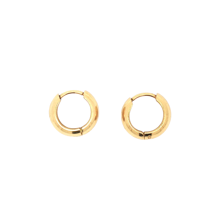 Øreringer,13 mm, Steel Soft G