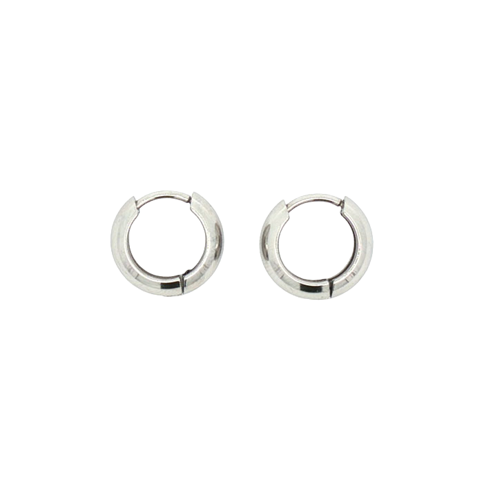 Øreringer,13 mm, Steel Soft