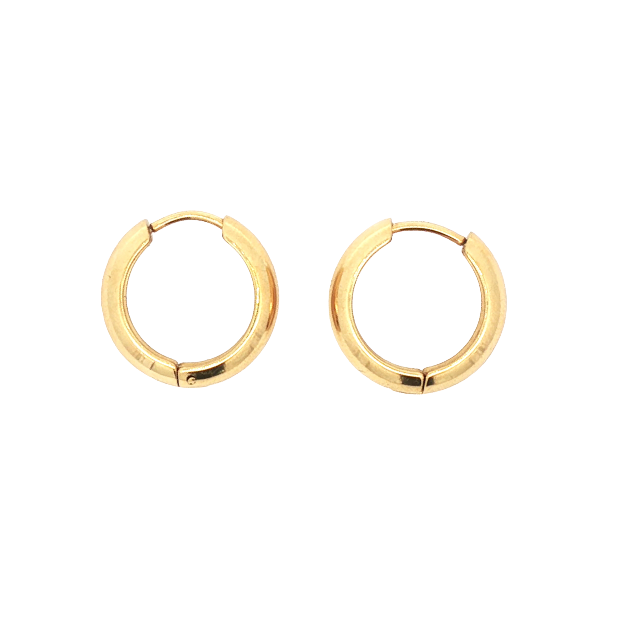 Øreringer,17 mm, Steel Soft G
