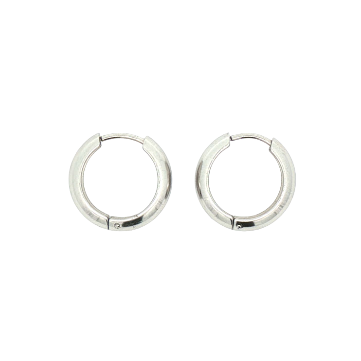 Øreringer,17 mm, Steel Soft