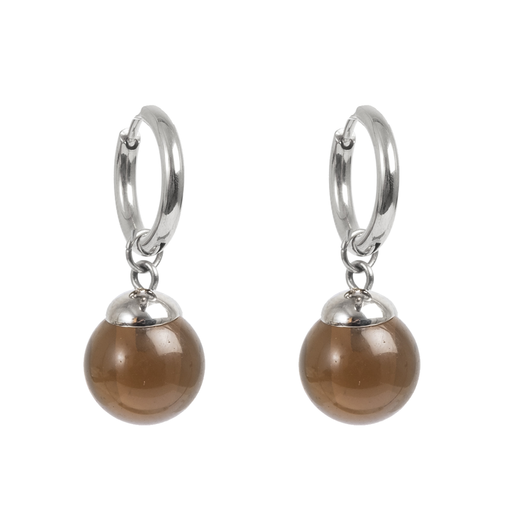 Hoops med glasskule, brown, G