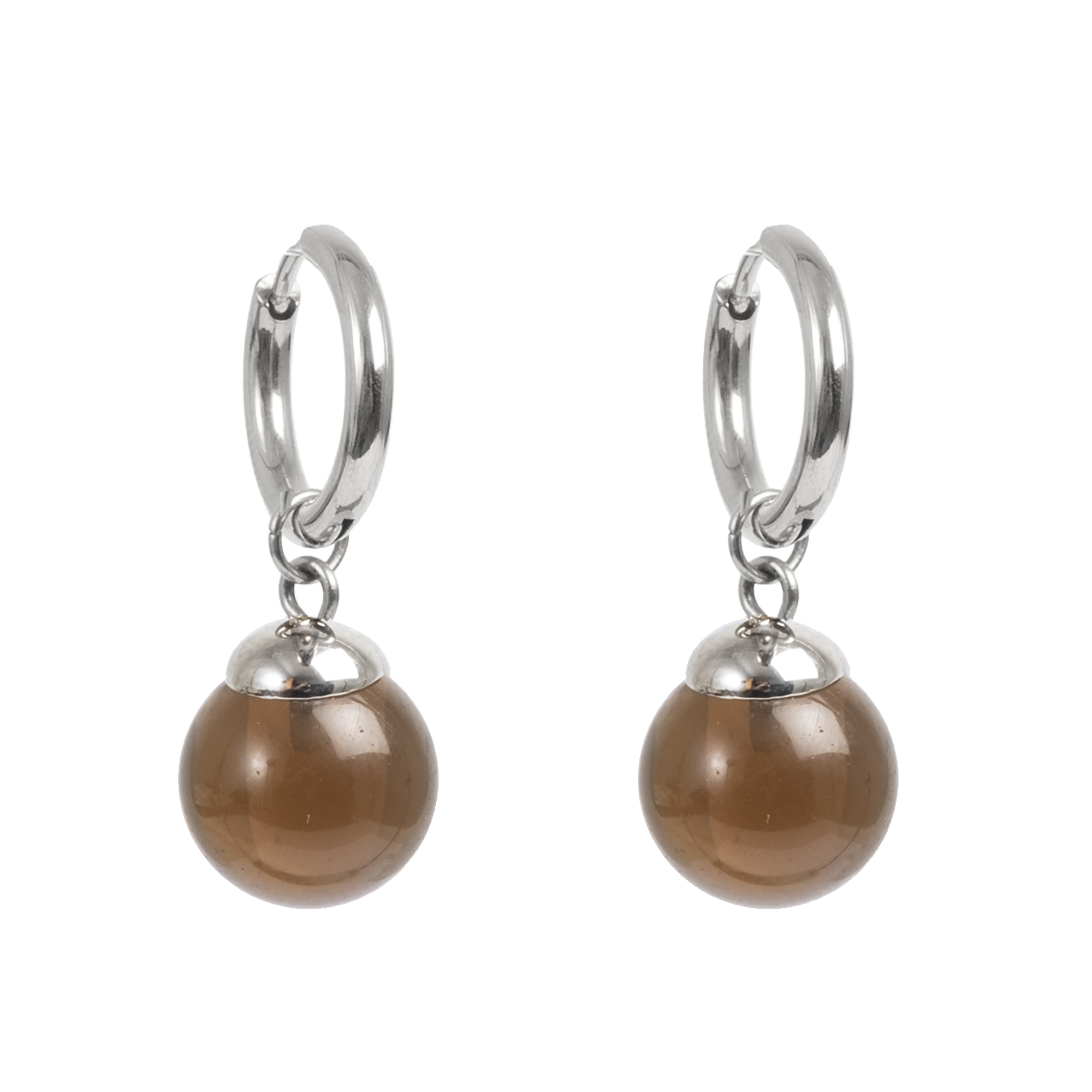 Hoops med glasskule, brown, G