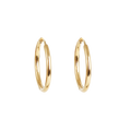 Små øreringer, 14 mm, Pure Steel G