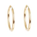 Medium øreringer, 25 mm, Pure Steel G