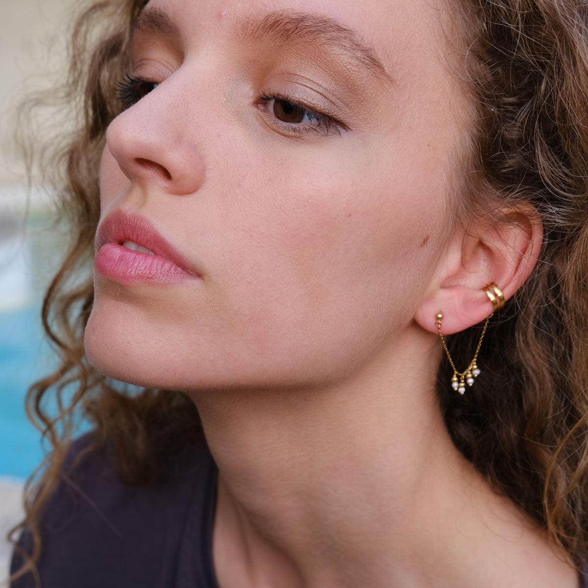 Sett med tre øredobber, cuff - A&C Oslo - Pure Steel_3