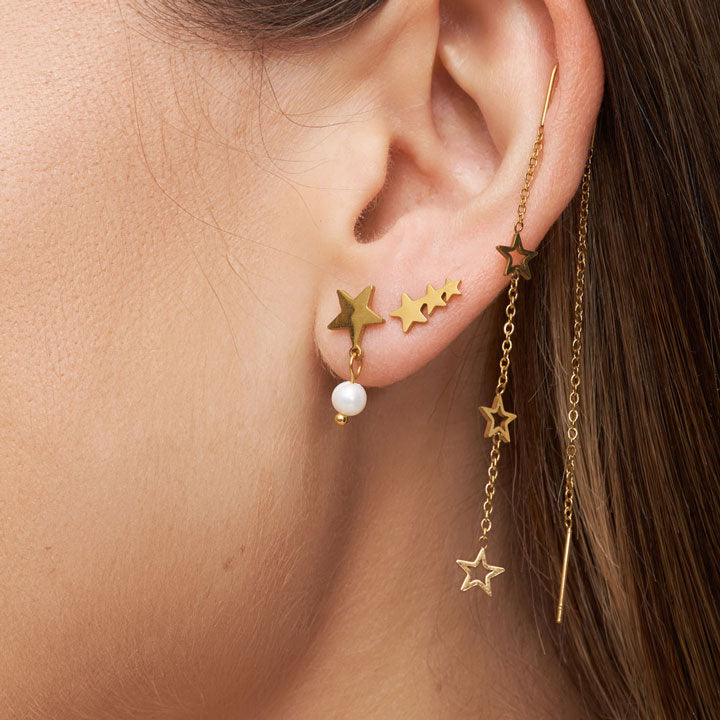 Sett med tre ørdobber, stjerner, G - A&C Oslo - Pure Steel_2