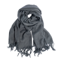 Langt ullskjerf, black grey