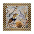 Lite skjerf i ekte silke, birds on brach