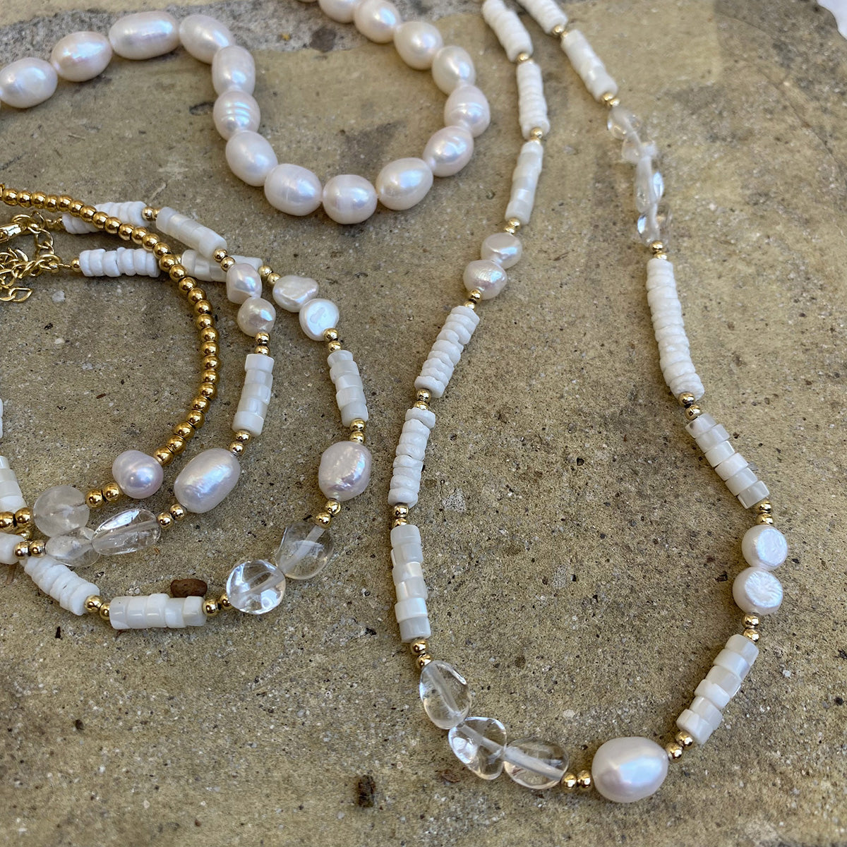 Kort kjede med lapis, Nature Beads - A&C Oslo - Design Collection_3