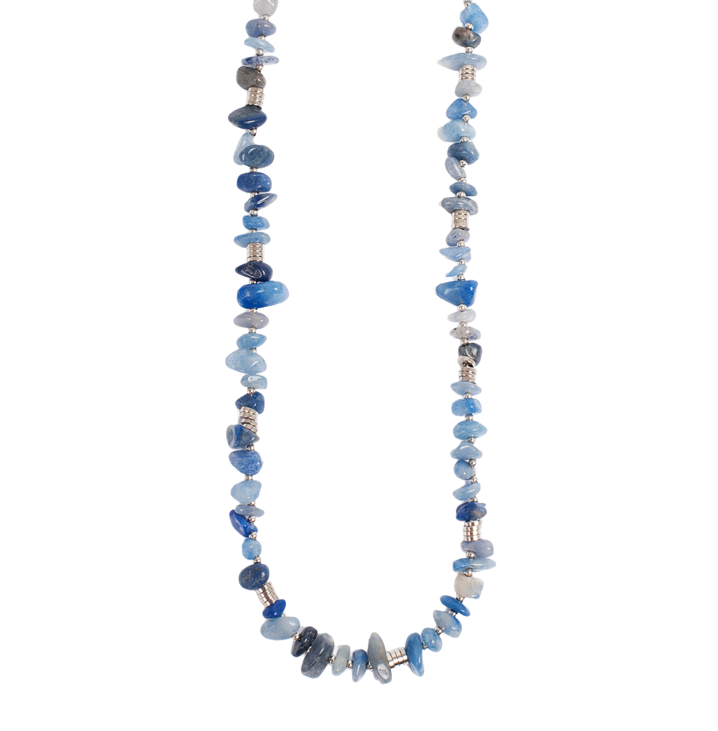 Kort kjede, Nature Beads, aventurin - A&C Oslo - Design Collection