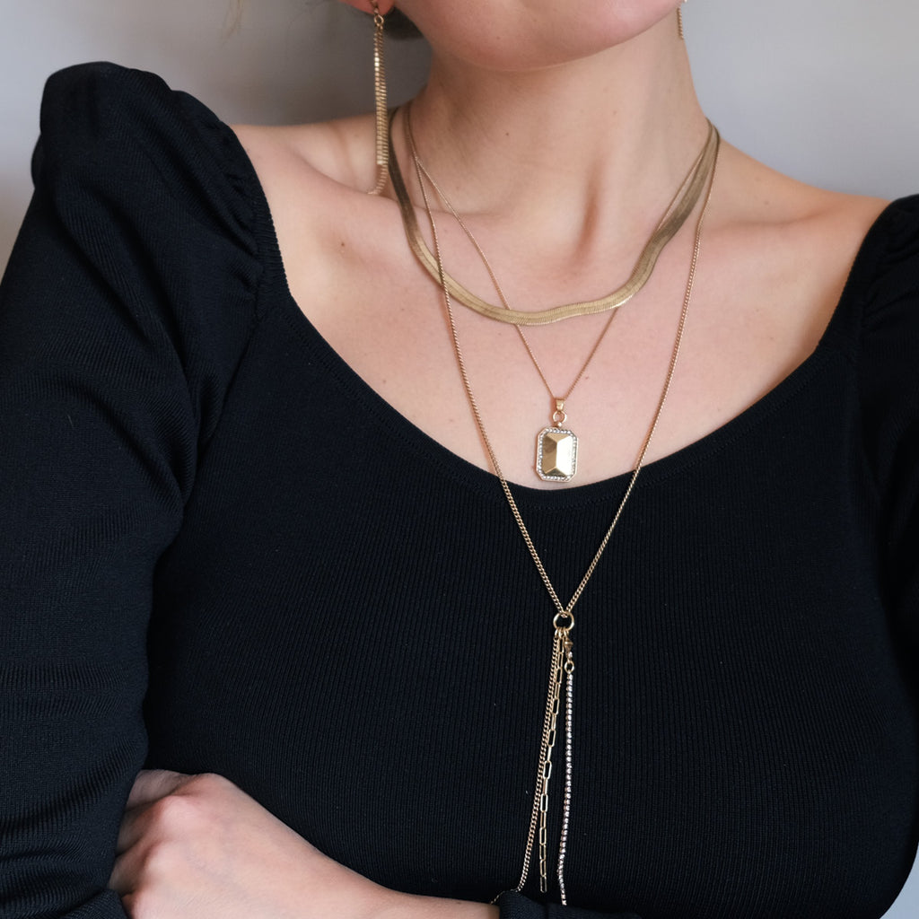 Kjede i medium lengde, Shiny Facets, G - A&C Oslo - Design Collection_4