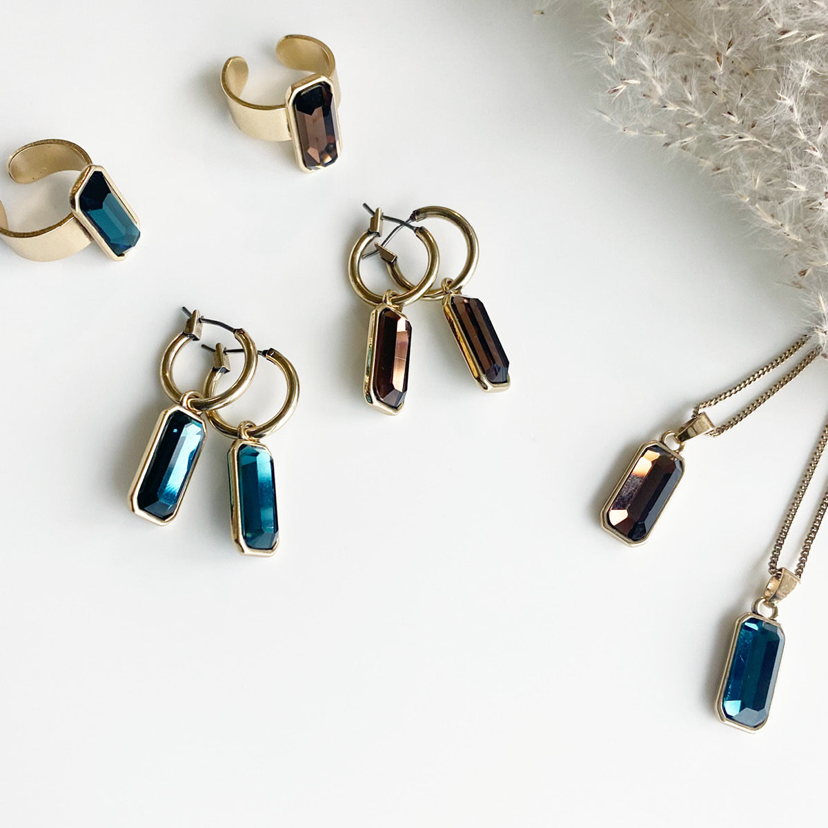 Kort kjede, teal, Jewel Tones - A&C Oslo - Design Collection_2