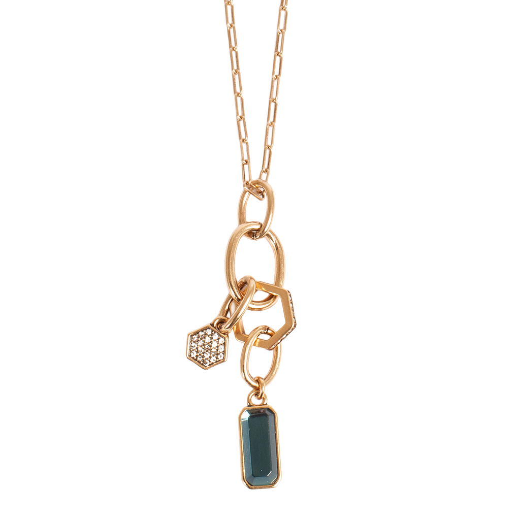 Langt kjede med bunch, teal, Jewel T - A&C Oslo - Design Collection