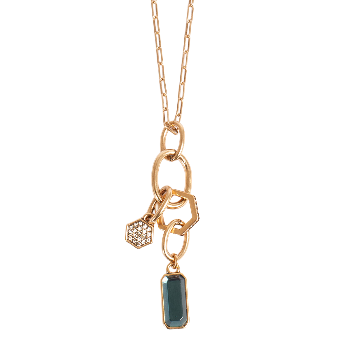 Langt kjede med bunch, teal, Jewel T - A&C Oslo - Design Collection