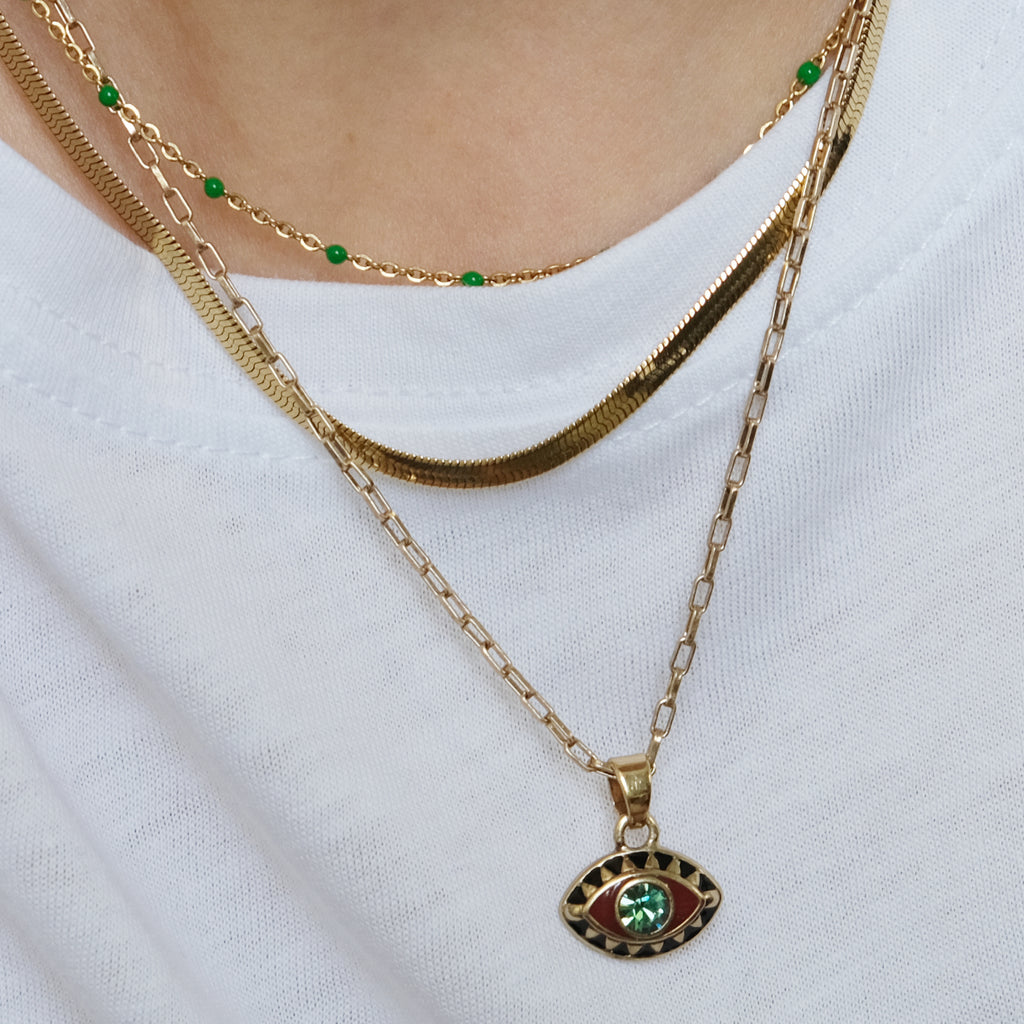 Kort kjede med øye, rust/erinite - A&C Oslo - Design Collection_2