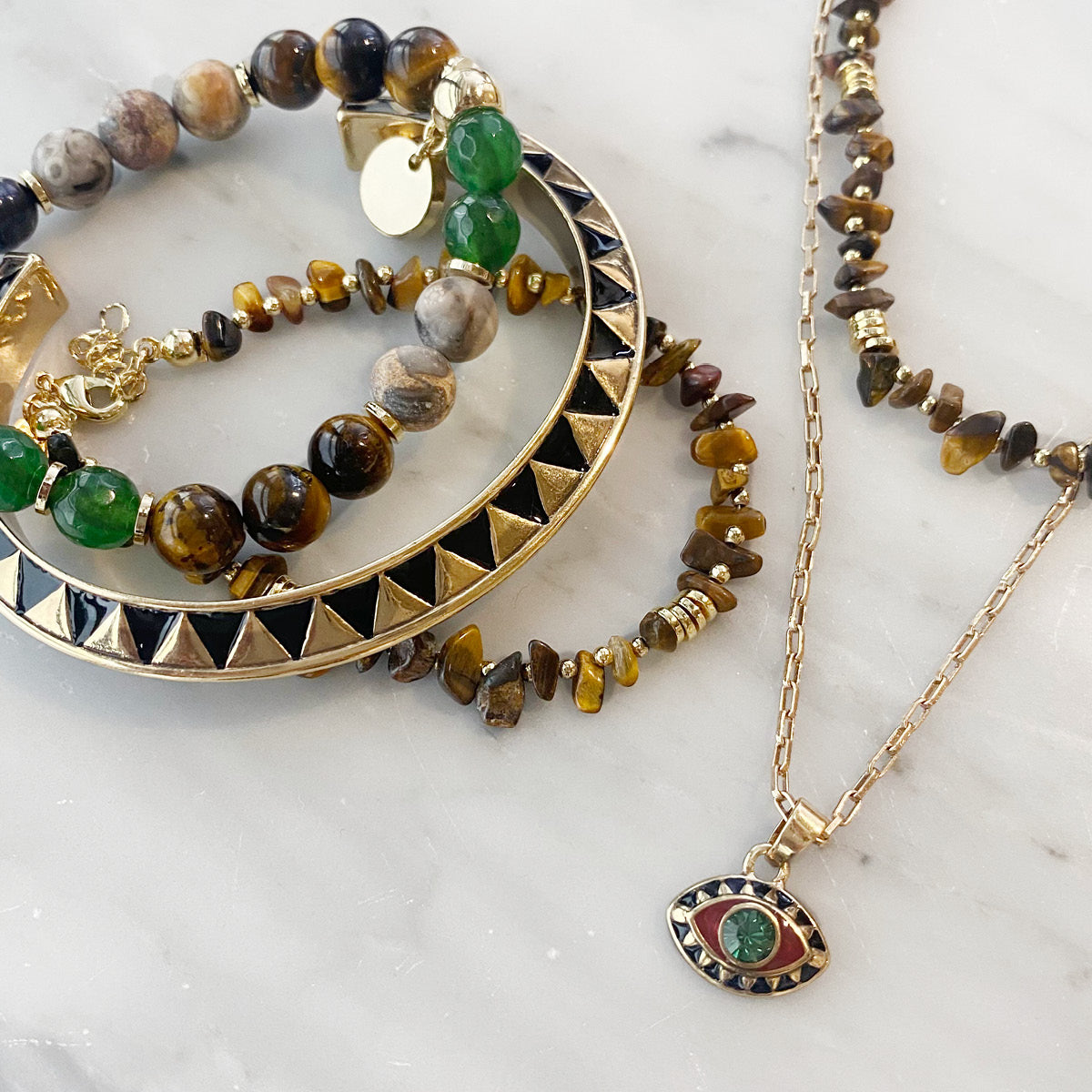 Kort kjede med øye, rust/erinite - A&C Oslo - Design Collection_4