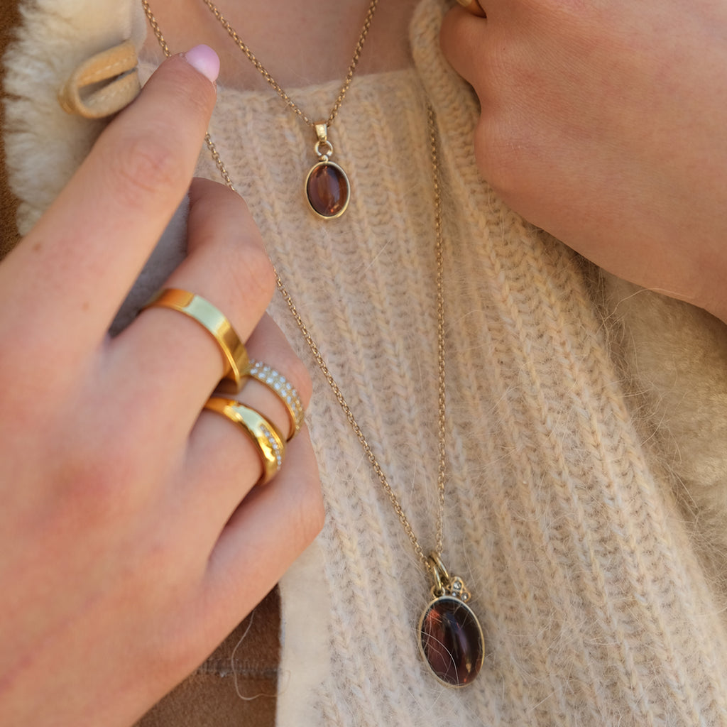 Kort kjede, Sophistication, maroon - A&C Oslo - Design Collection_4