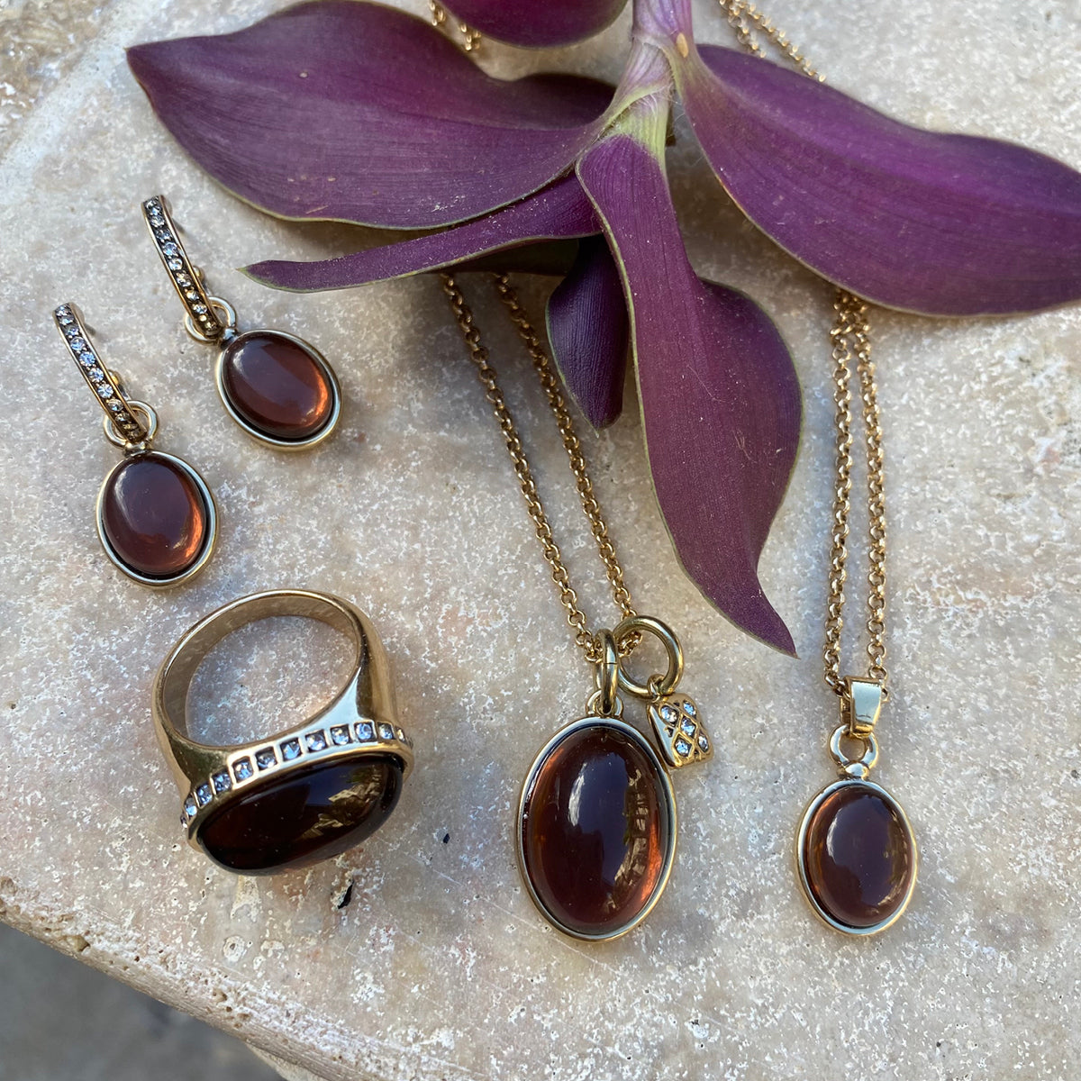 Kort kjede, Sophistication, maroon - A&C Oslo - Design Collection_5