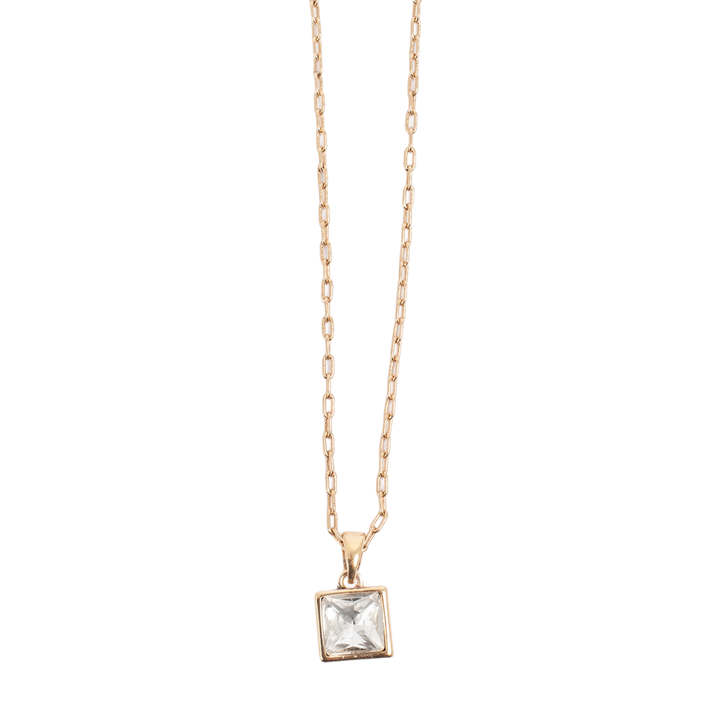 Kort kjede med anheng, Crystal G - A&C Oslo - Design Collection