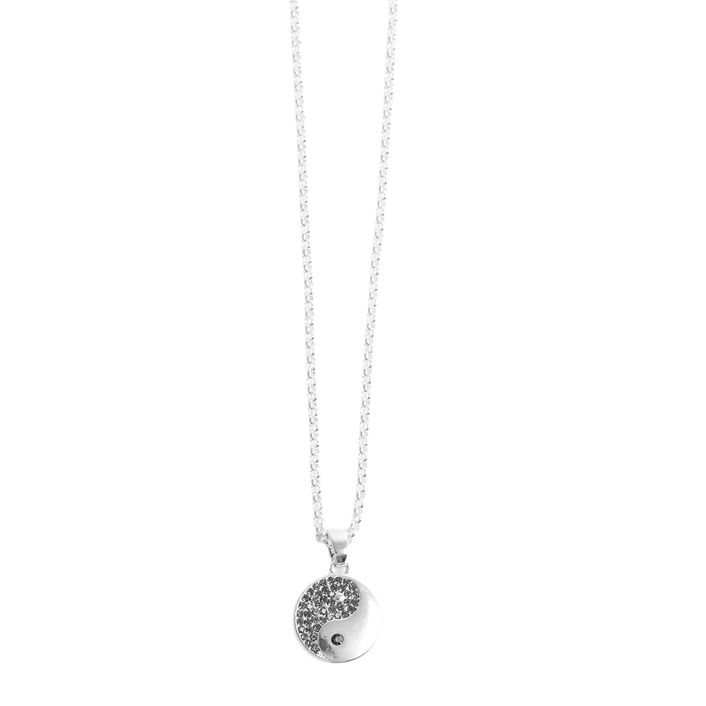 Kort kjede, yin yang, black dia, S - A&C Oslo - Design Collection