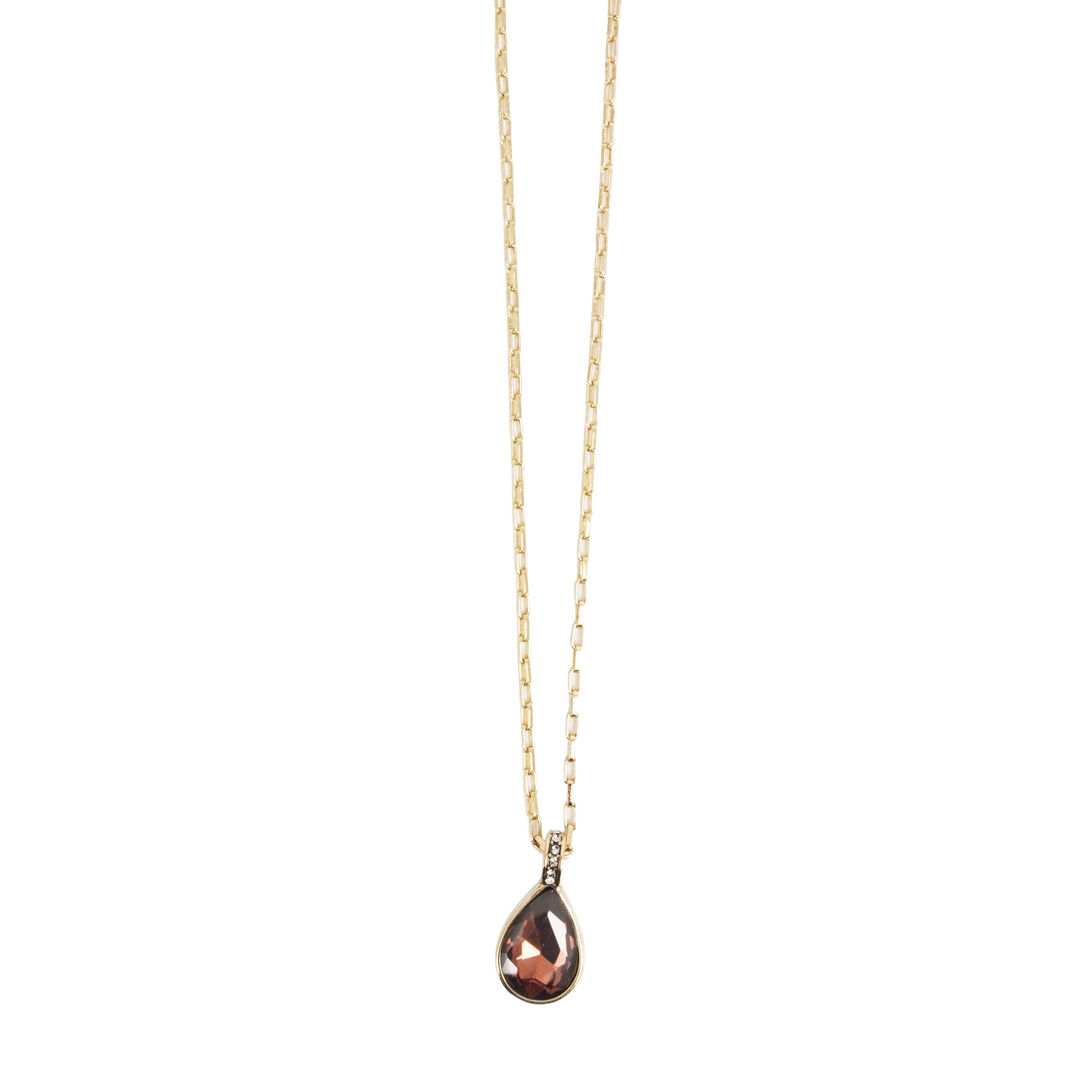 Kort kjede, Sparkling Drops, rød, G - A&C Oslo - Design Collection