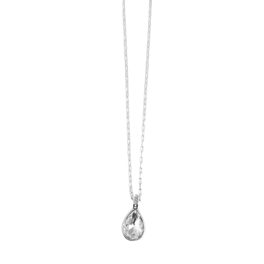 Kort kjede, Sparkling Drops, crystal, S - A&C Oslo - Design Collection
