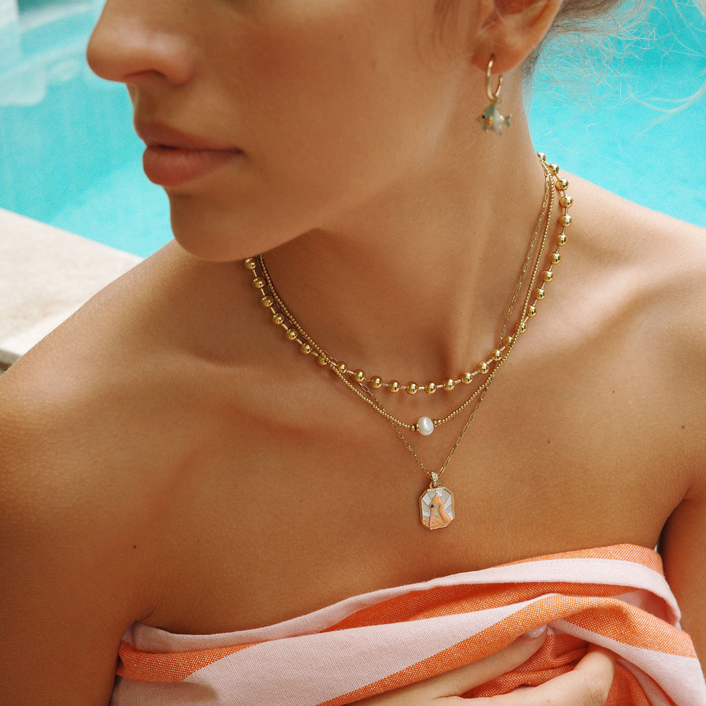 Kort kjede med pelikan, Aquatic - A&C Oslo - Design Collection_4