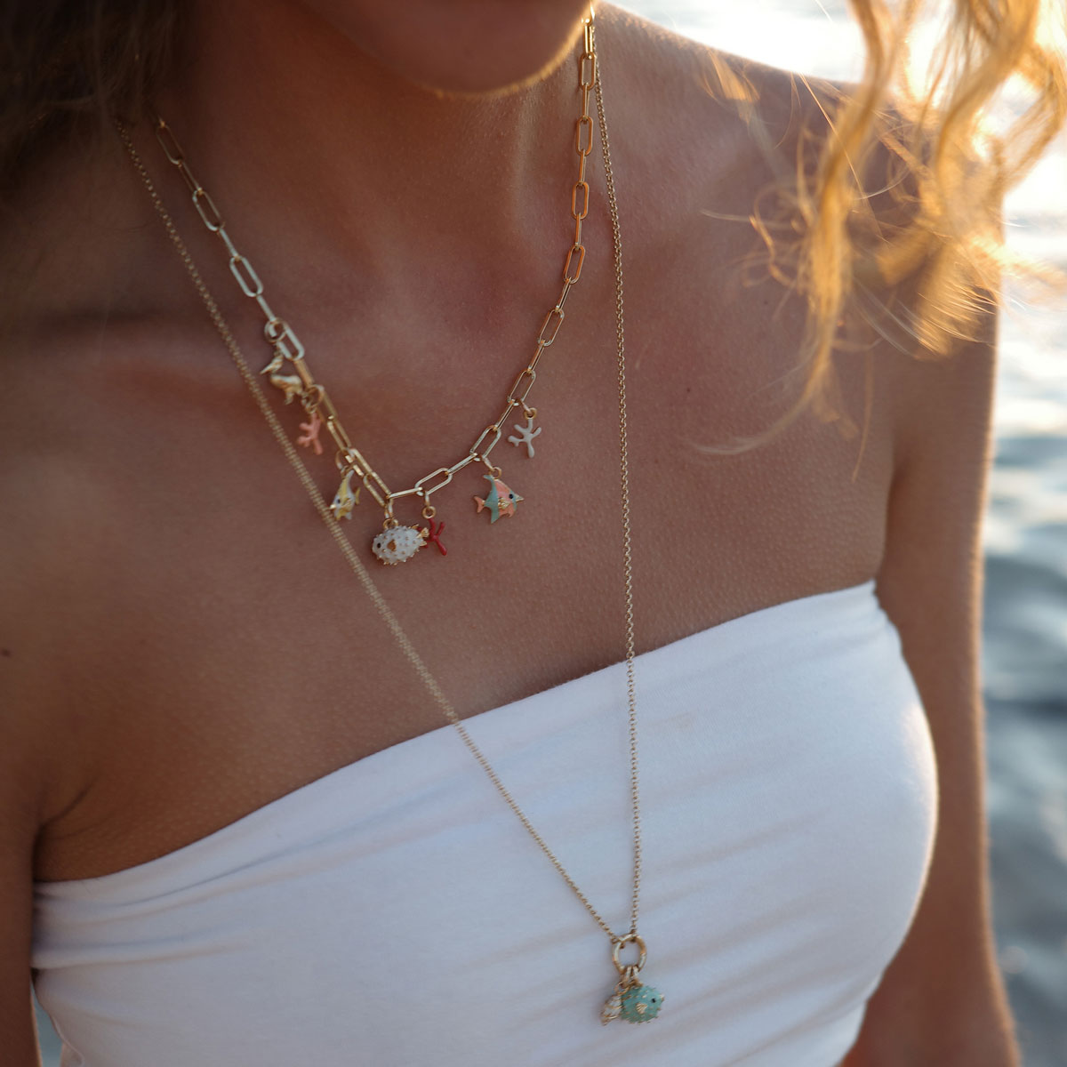 Halvlangt kjede med bunch, Aquatic - A&C Oslo - Design Collection_4