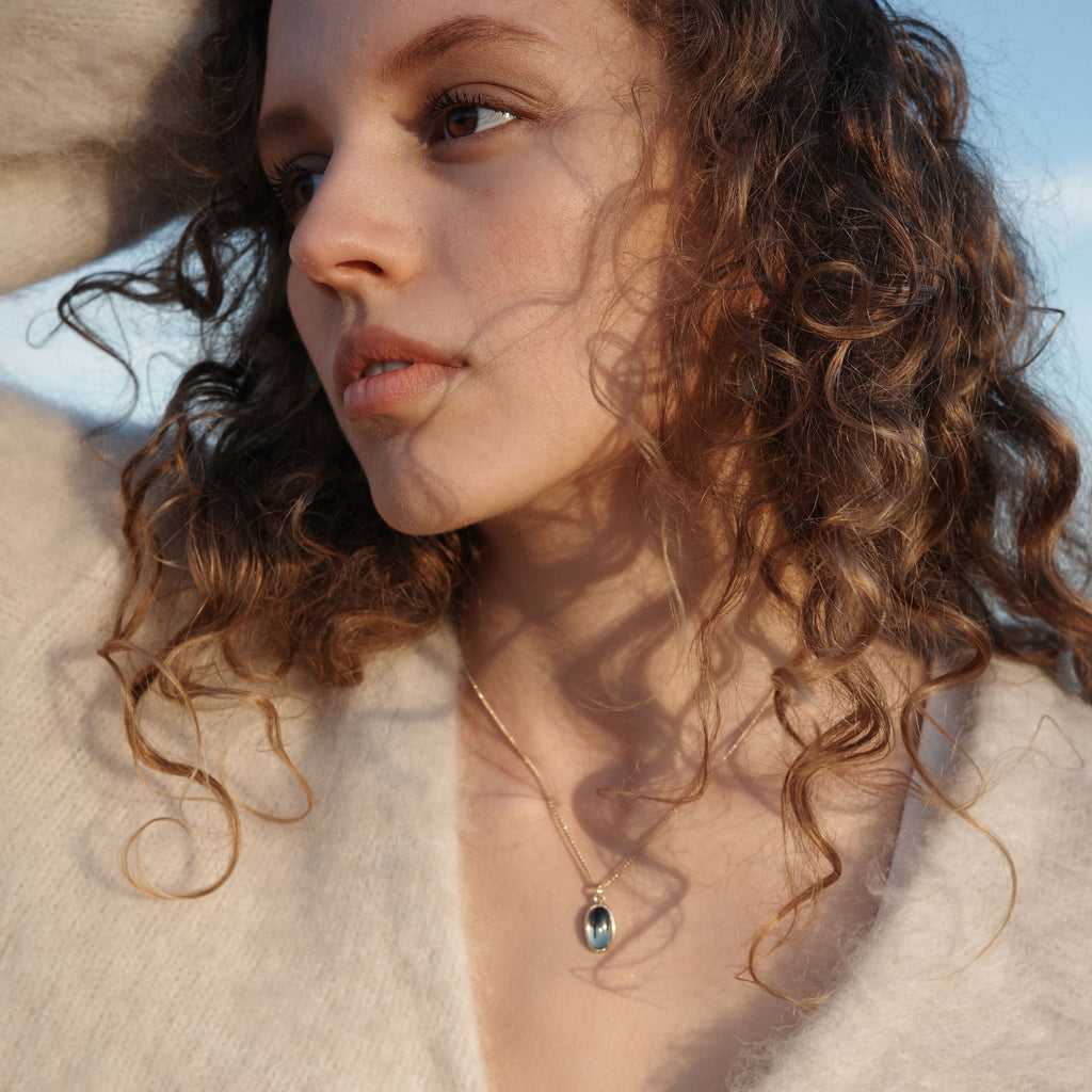 Kort kjede, olive, Liquid G - A&C Oslo - Design Collection_2