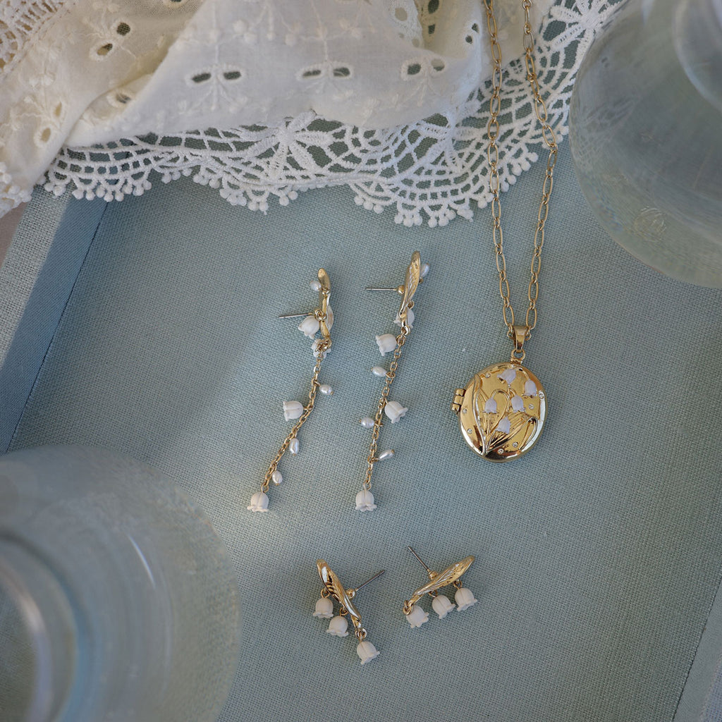 Langt kjede med locket, Lilies & Pearls - A&C Oslo - Design Collection_3