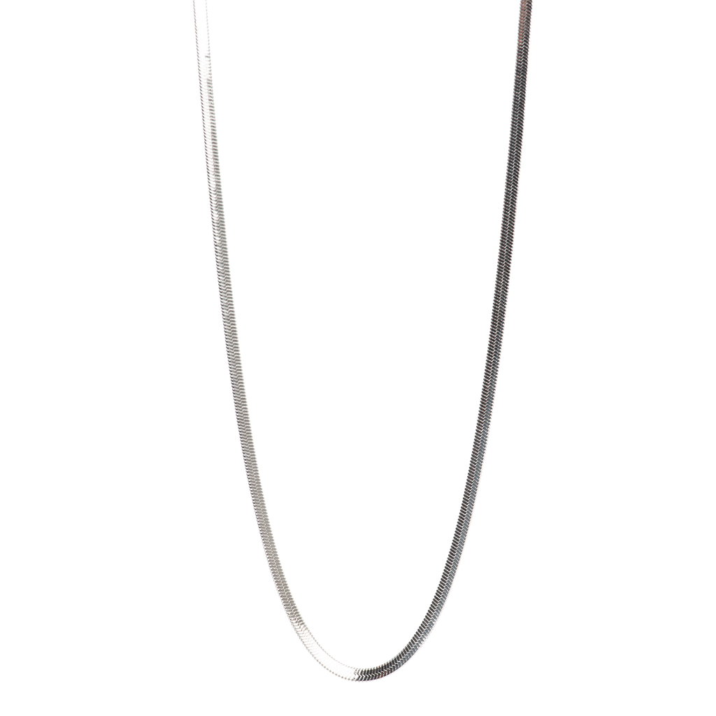 Kort kjede, Steel unisex, snake chain, S