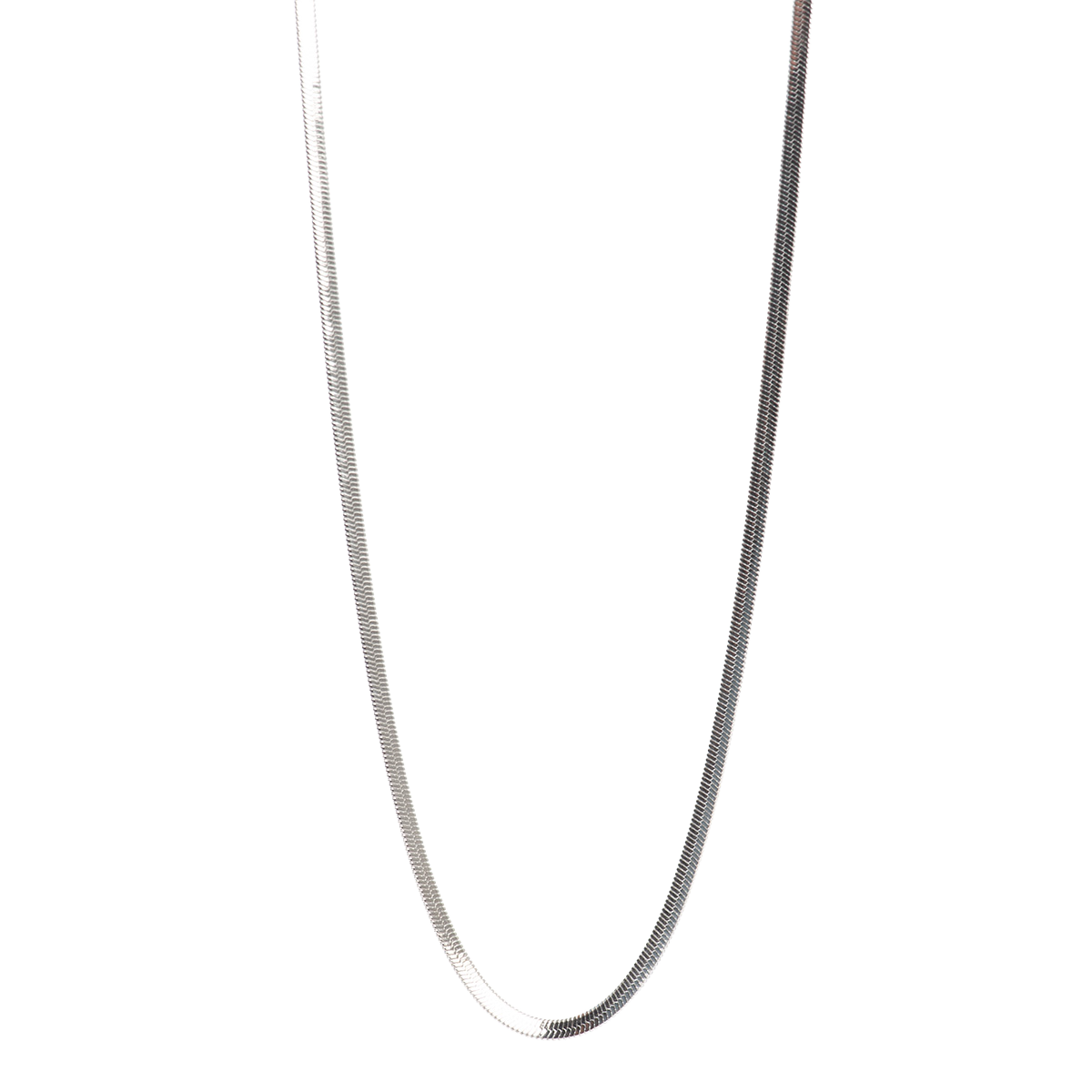 Kort kjede, Steel unisex, snake chain, S