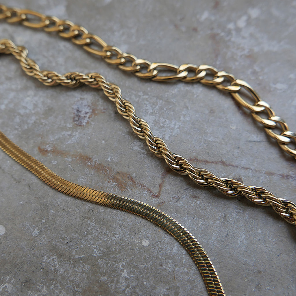 Kjede, Steel unisex, figaro, G_3