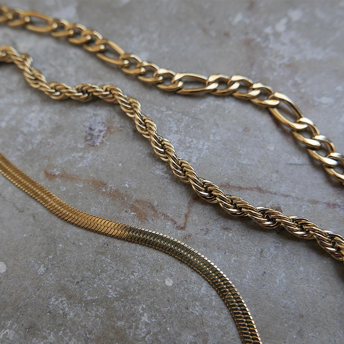 Kjede, Steel unisex, figaro, G_3