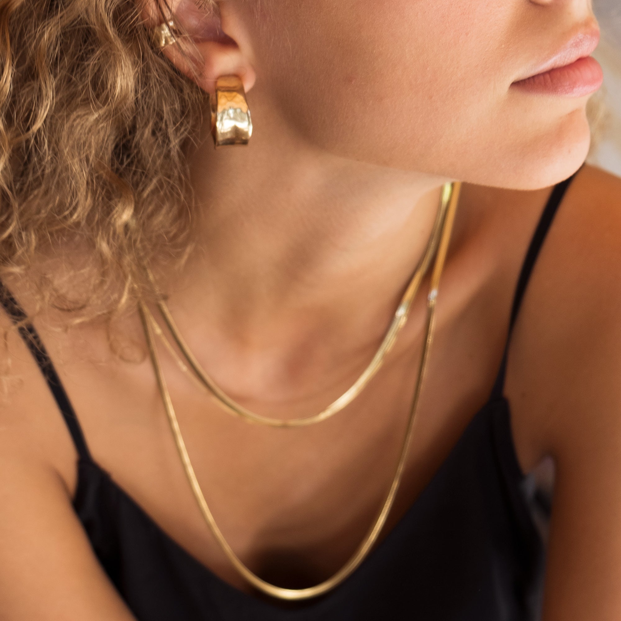 Halvlangt kjede, snake chain, unisex, G - A&C Oslo - Pure Steel_2