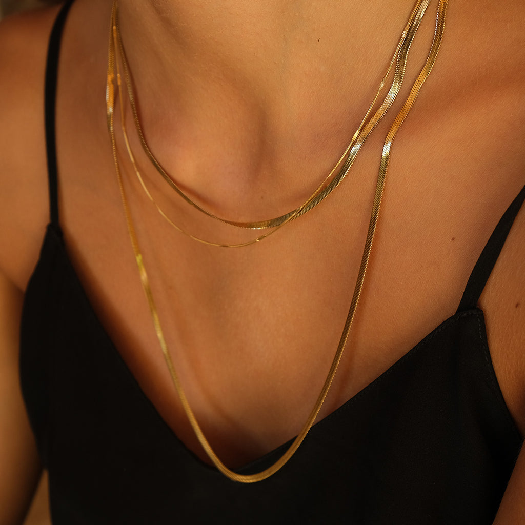 Halvlangt kjede, snake chain, unisex, G - A&C Oslo - Pure Steel_3