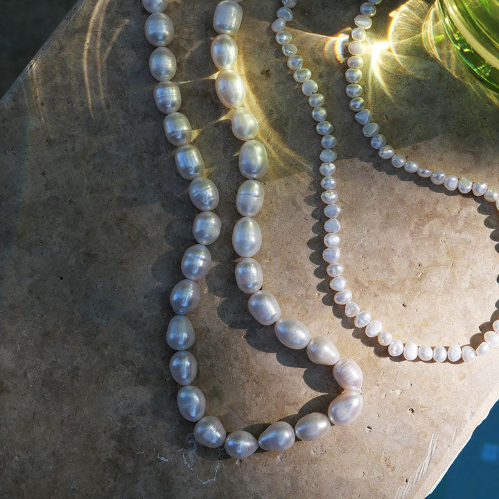 Kort perlekjede, Pure Steel, G_2