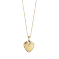 Halvlangt kjede med hjerte-locket, Steel
