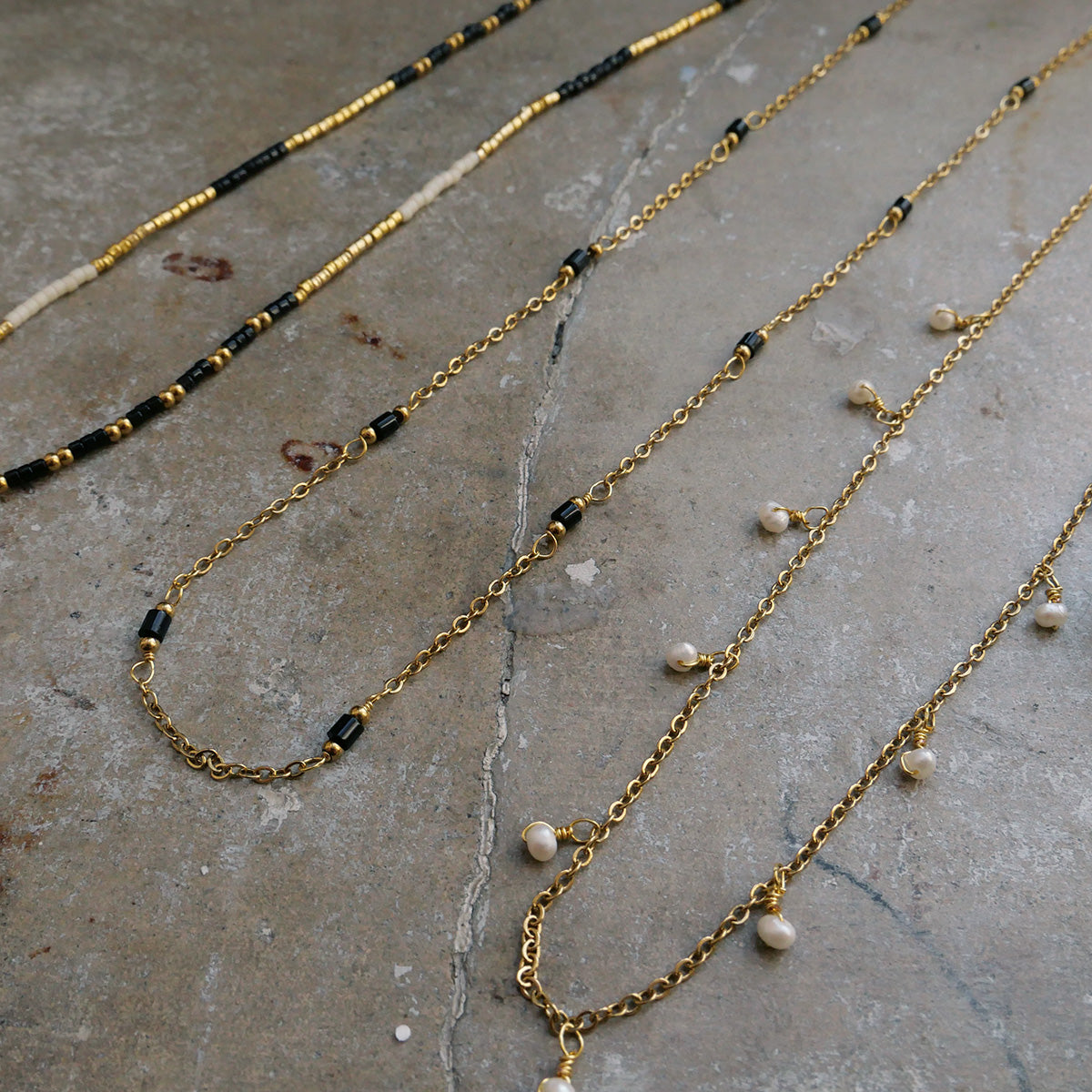 Kort kjede med sort onyx - A&C Oslo_2