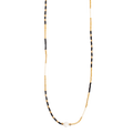 Kort kjede, Steel Minatyre, sort - A&C Oslo