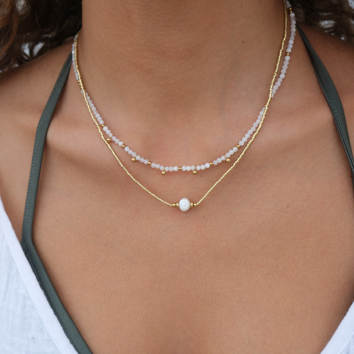 Kort kjede, Miniature G, perle - A&C Oslo - Pure Steel_2