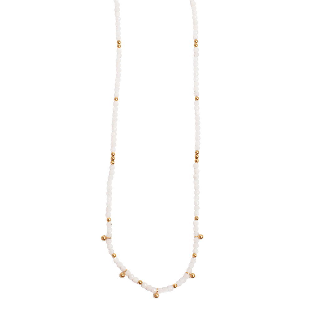 Kort kjede, Miniature G, glass beads - A&C Oslo - Design Collection
