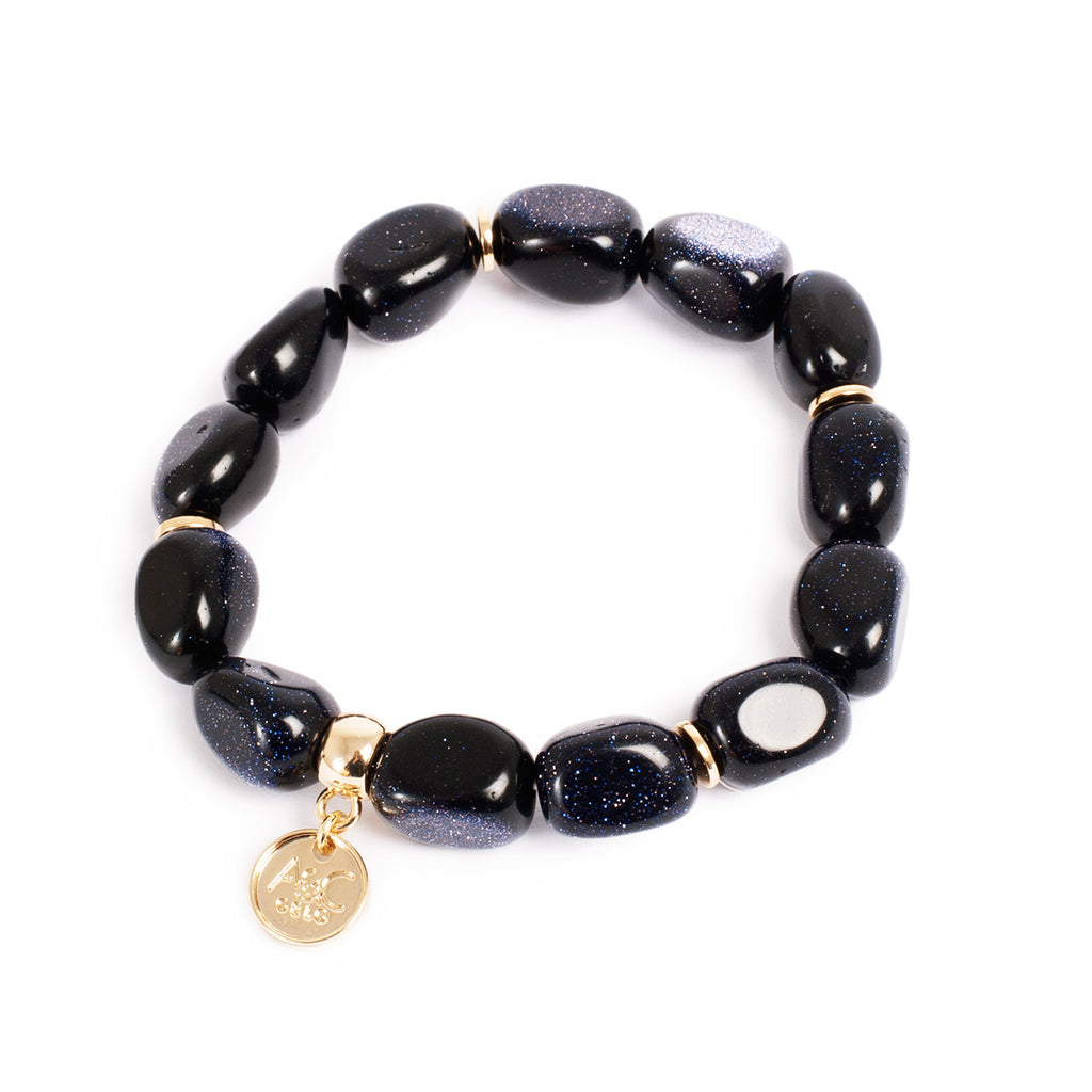 Armbånd med blå sandsten (stjernestein) - A&C Oslo - Design Collection