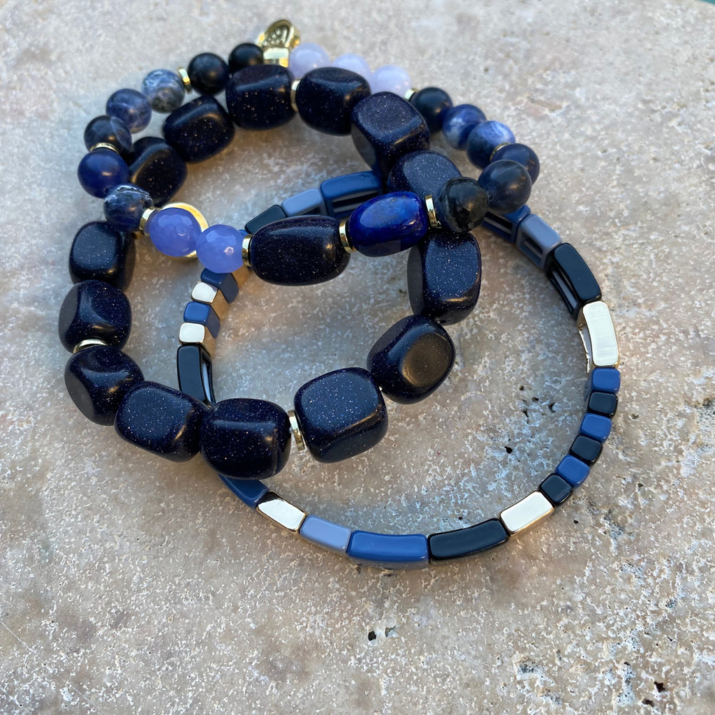 Armbånd med blå sandsten (stjernestein) - A&C Oslo - Design Collection_2