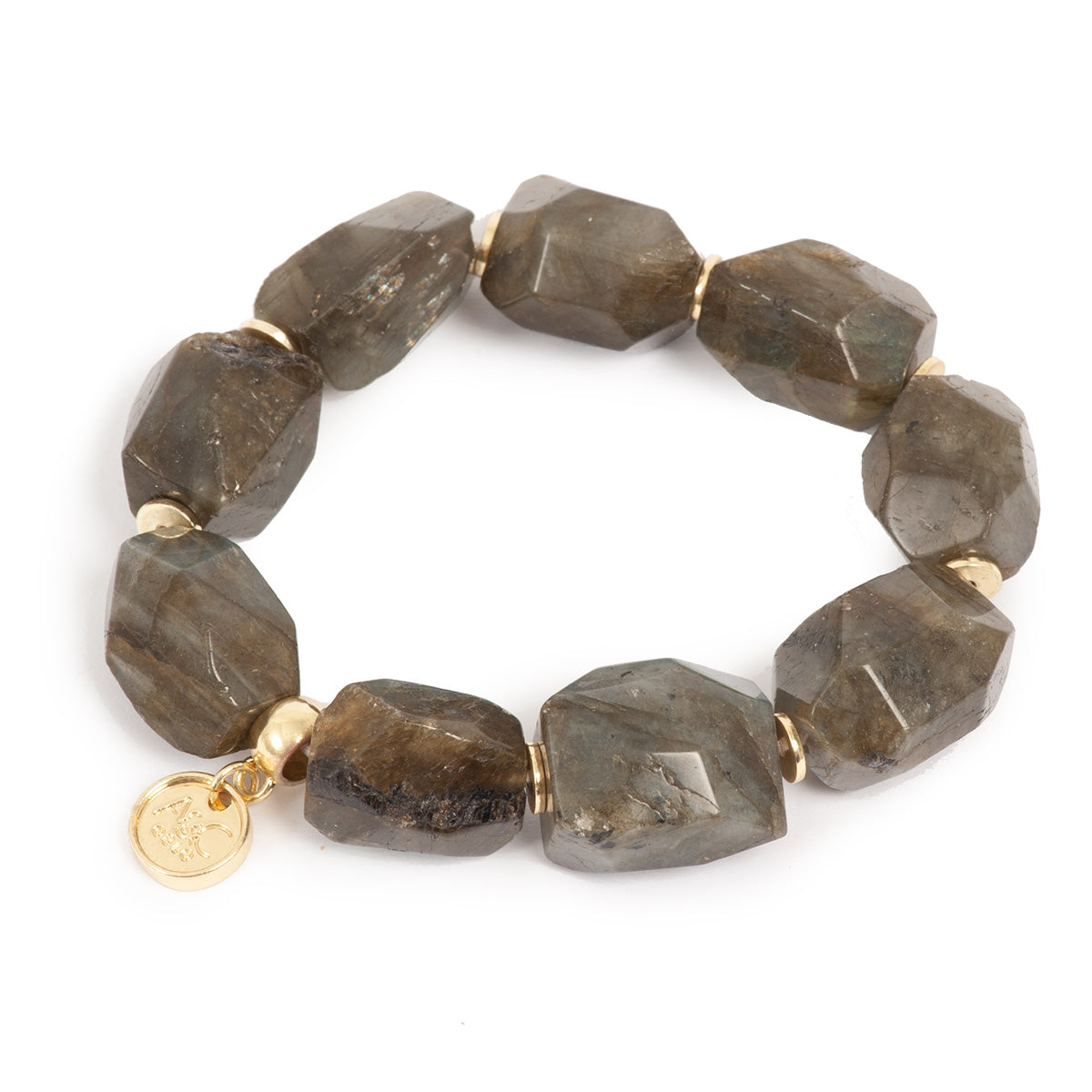Statement-armbånd, labradoritt - A&C Oslo - Design Collection