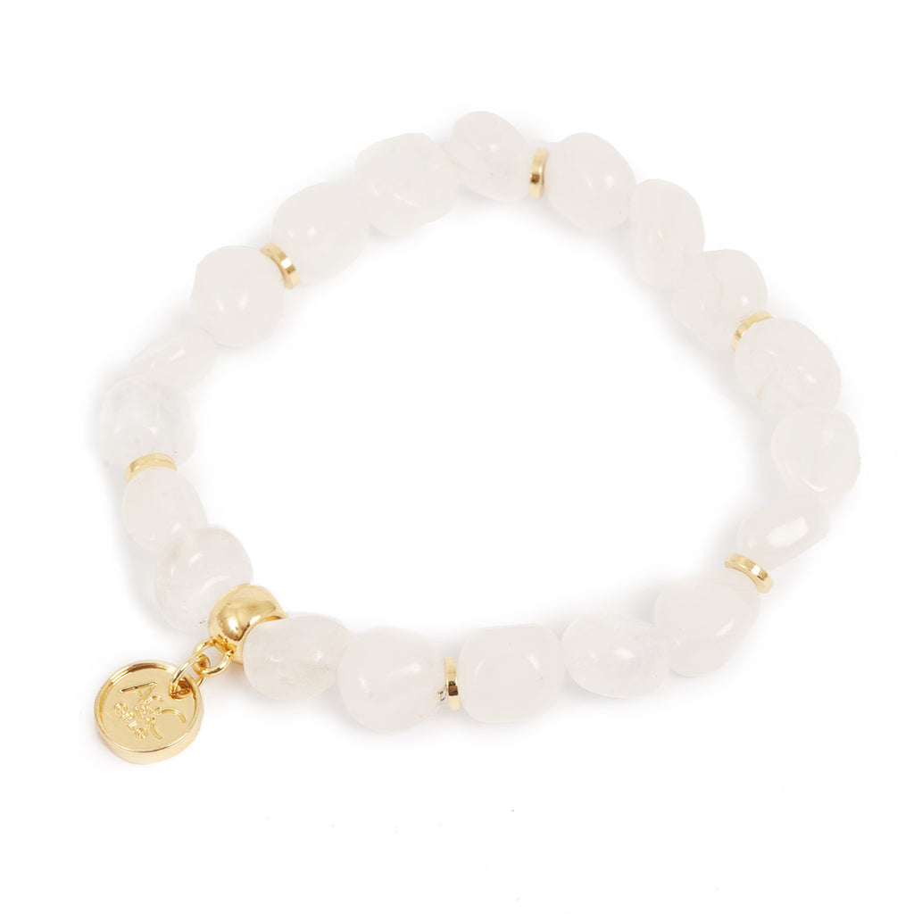 Armbånd med halvtransparent kvarts - A&C Oslo - Design Collection