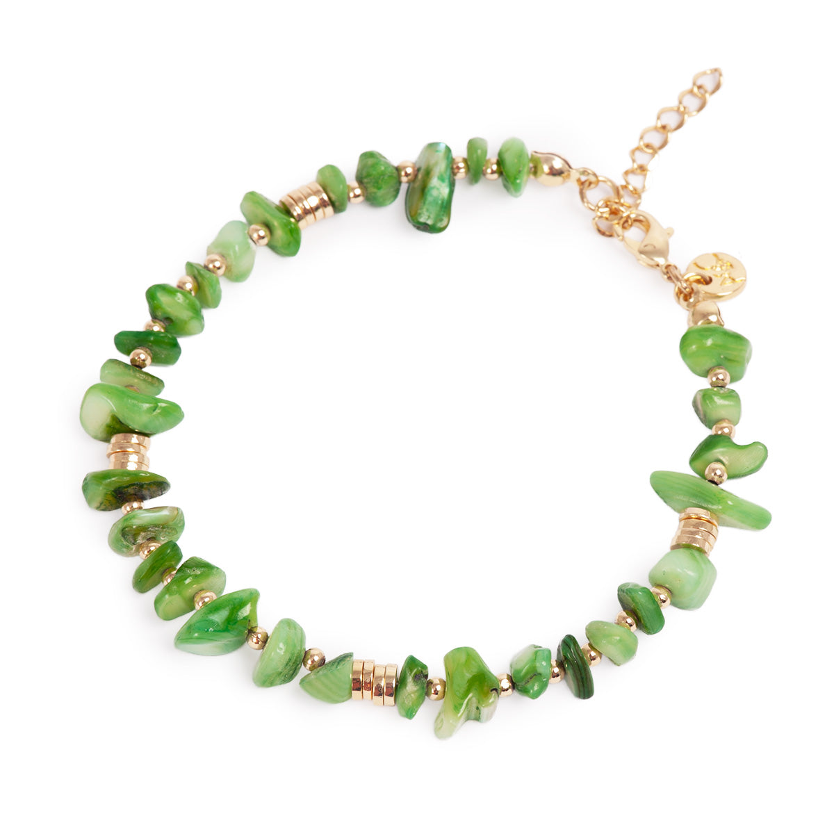 Armbånd, Nature Beads, grønn - A&C Oslo - Design Collection