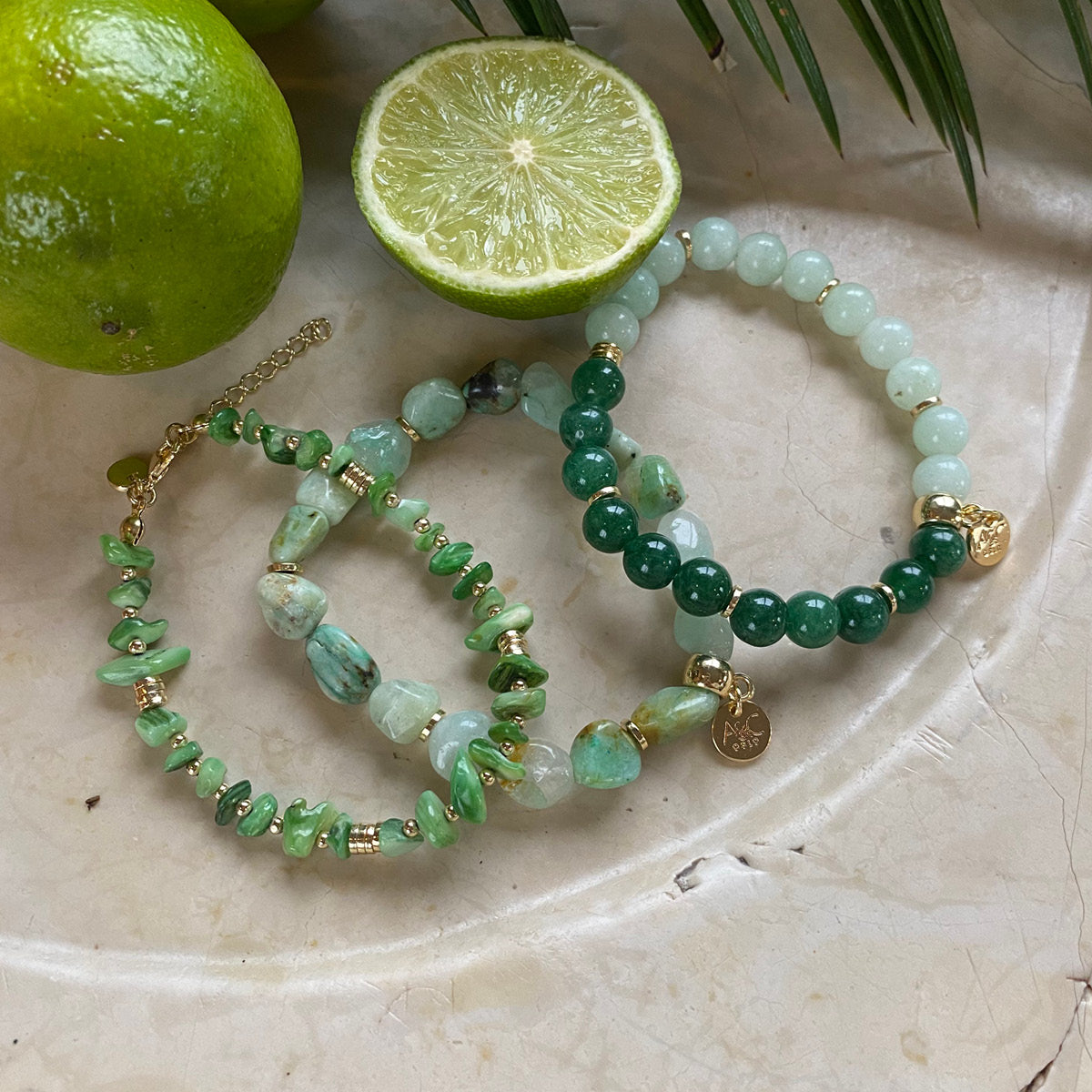 Armbånd, Nature Beads, grønn - A&C Oslo - Design Collection_2